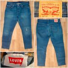 #29 Levi 501 Distressed Vintage blaue Jeans W31 x L26