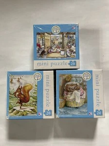 New York Puzzle Co Peter Rabbit Collection 20 piece Mini Puzzle Lot Of 3 - Picture 1 of 6