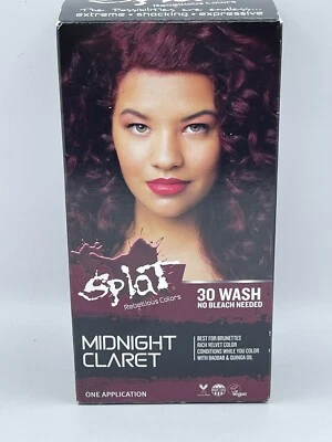 Kit de color de cabello Splat Rebellious Colors sin blanqueador MIDNIGHT CLARET 6 OZ Foto 1 de 4