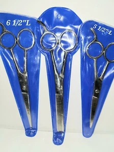 Hairdresser Scissors Professional Haircuts Tempered Stainless BRAND NEW SET of 3 - Picture 1 of 7