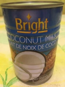 Bright Coconut Milk 14 fl oz. 400 mL Qty of 9 or 16 Lait de Noix de Coco - Picture 1 of 4
