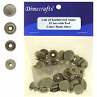 Leathercraft 7/16 Inch Line 20 Snap fastener kit CT.15 w/Tools - Matte Silver