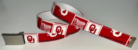 University Oklahoma Sooners BELT NCAA Fan Game Gear College Alumni Team Shop OU Cover