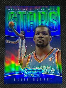 Kevin Durant 2013-14 Select Blue Prizm Stars 17/49 #10 Oklahoma City Thunder