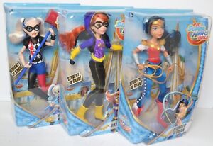 DC SUPER HERO GIRLS set of 3 WONDER WOMAN HARLEY QUINN & BATGIRL NEW 12" Figures