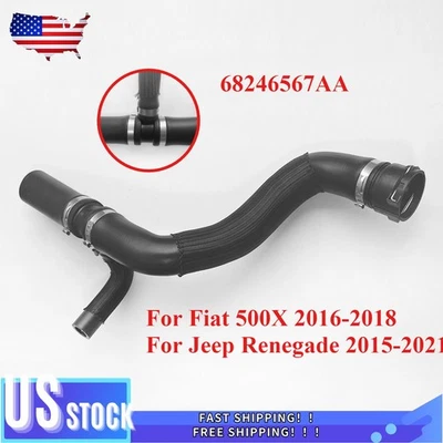 For 2015-21 Jeep Renegade Fiat 500X 16-18 Upper Radiator Coolant Hose 68246567AA - Image 1 of 4