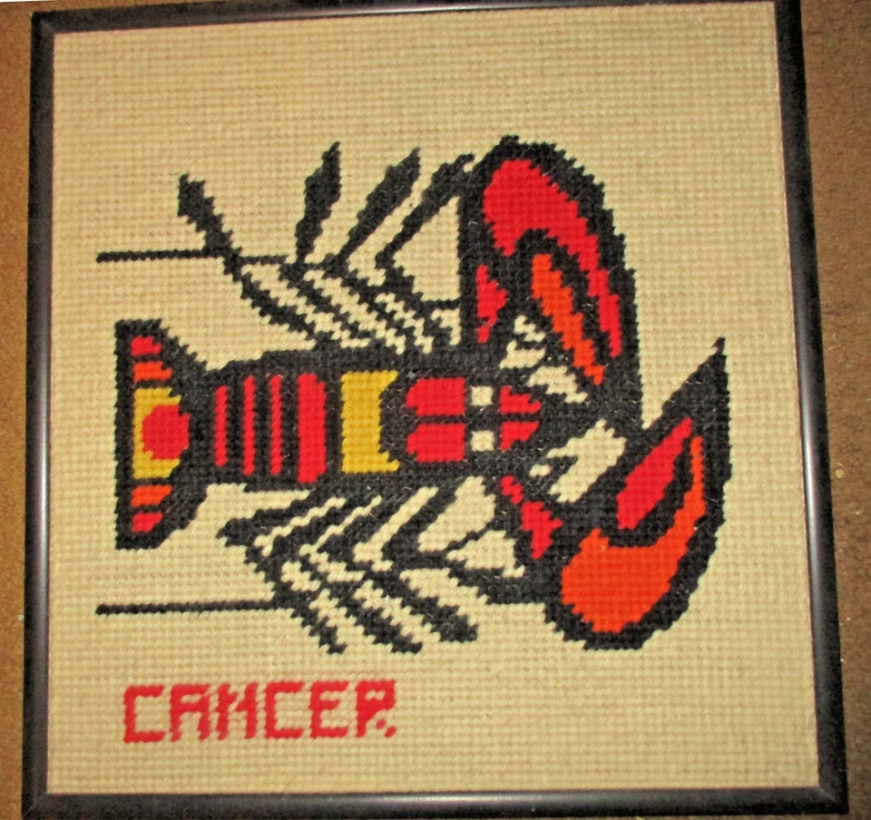 Punta de aguja astrológica de cáncer enmarcada de colección 16" x 16" Foto 1 de 1