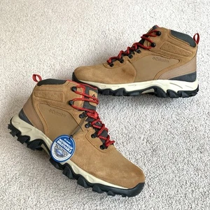 Columbia Newton Ridge Plus II Suede Elk/Mountain Red Mens Sz 12 - Picture 1 of 9