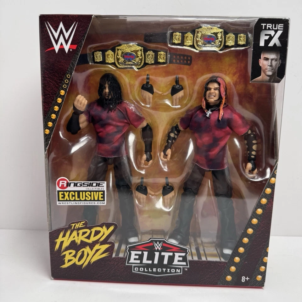 WWE Hardy Boyz Elite 2-Pack Ringside Exclusive w/ Tag Team Belts - Image 1 of 4