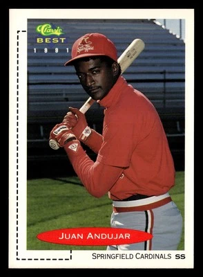 Juan Andujar 1991 Classic Best #80 Springfield Cardinals Minors Rookie *207 - Image 1 of 2