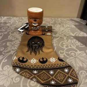 Neu Star Wars Chewbacca Weihnachten Strumpf & Kelch Geschenkset - Bild 1 von 7