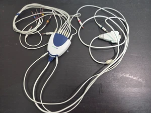 WELCH ALLYN 400293 EKG ECG PATIENT MODULE W/ LEADS - Picture 1 of 4