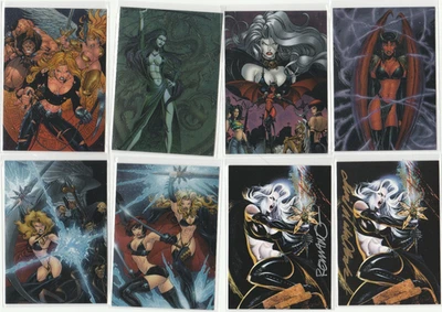 2002 LADY DEATH DARK ALLIANCE CHASE 8 CARD LOT  - CI C2 C3 C4 C5 C6 + 2 AUTO - Image 1 of 2