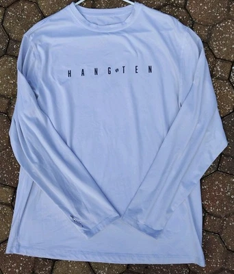 Hang Ten White Men’s Long Sleeve Sun Tee UPF 50+ Protection, Quick-Dry, Size L - Image 1 of 4