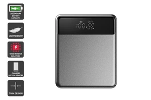 Kogan EnergyMax 20000mAh 100W PD Ultra Slim Blade Laptop Power Bank, Silver, - Picture 1 of 9