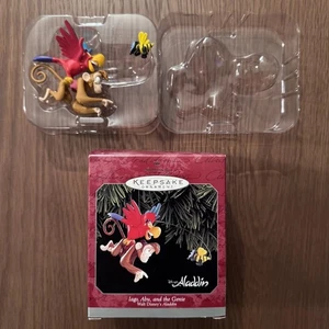 Hallmark Keepsake Iago Abu Genie Walt Disney's Aladdin 1998 adorno de Navidad - Imagen 1 de 11