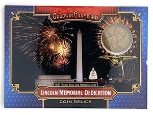 2022 Goodwin Champions Lincoln Memorial Coin Relics - 1937 #LMCR-3 (MEM) /22 - Picture 1 of 2