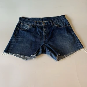 Vintage Replay Denim Shorts W36 High Waisted Cut-Offs Medium Wash - Picture 1 of 6