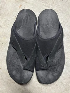 Merrell Belluna II Midnight Black comfort toe-loop Neoprene slide sandals 9 / 40 - Picture 1 of 9