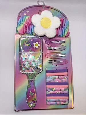 Little Girl Daisy Flower Headband Hair Brush Set  Miss Gwen’s OMG NIP - Image 1 of 4