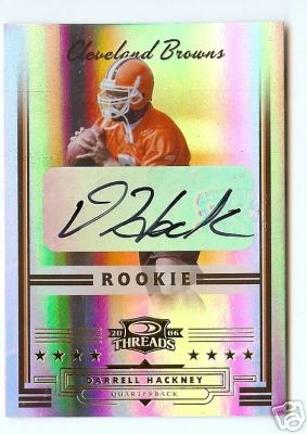 06 DONRUSS THREADS DARRELL HACKNEY ROOKIE AUTO #/999 - Image 1 of 1