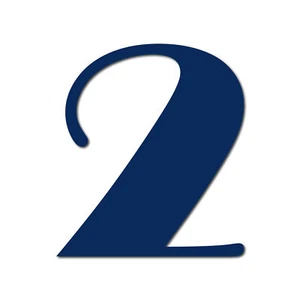 HOUSE NUMBER 2 Broadway Acrylic Large Floating Cool Stylish Modern Gloss Black - Picture 1 of 17