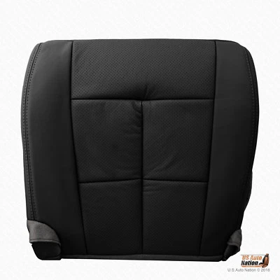 2007 2008 Lincoln Navigator Driver Bottom PerforatedLeather Seat Cover In Black Foto 1 de 4
