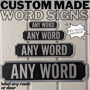 Custom Personalised Vintage Style Wall Plaque / Sign - Any Name - Picture 1 of 23