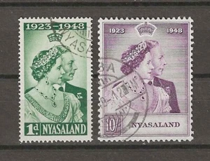 NYASALAND 1948 SG 161/162 USED - Picture 1 of 1