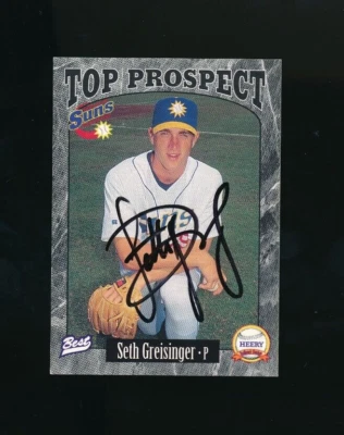 1997 Best #17 Seth Greisinger Jacksonville Suns Baseball Signed Autograph (B43) - Image 1 of 4