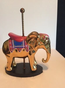 The Franklin Mint 24kt Golden Carousel Faberge Collection Figure - Elephant - Picture 1 of 6