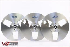 Carretes metálicos Akai R-7M 18 cm el precio es por tres piezas. Original Akai. - Imagen 1 de 7