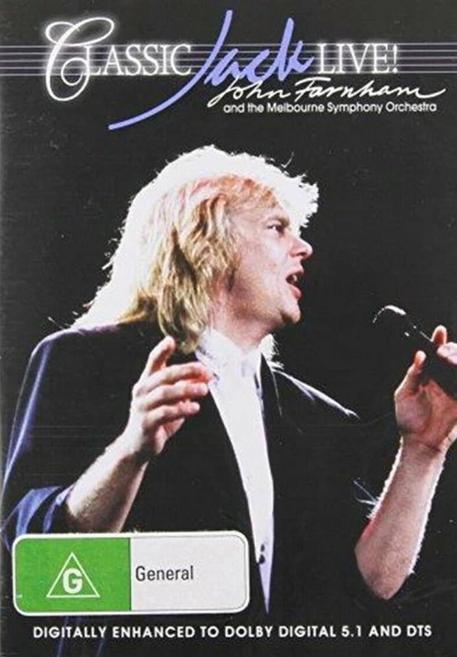 JOHN FARNHAM - CLASSIC JACK LIVE All Region PAL D/Remaster DVD *NEW* - image 1 of 1