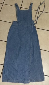 Vintage GUESS Jeans Denim Overall Dress Womens Made In USA Size M - Picture 1 of 11