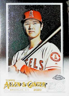 2020 TOPPS ALLEN & GINTER CHROME #24 SHOHEI OHTANI LOS ANGELES ANGELS - Image 1 of 2