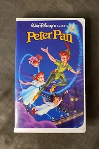 RARE Black Diamond Classic Peter Pan VHS Walt Disney Clamshell Case - Imagen 1 de 7