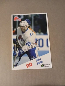 POSTAL AUTOGRAFIADA QUEBEC NORDIQUES Anton Stastny - Imagen 1 de 3