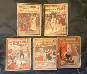 Five Vintage The Nugget Library Magazines 1900s - Picture 1 of 2