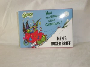 NEW, MENS DR.SEUSS THE GRINCH CHRISTMAS BOXER BRIEF SIZE M (32/34) - Picture 1 of 3
