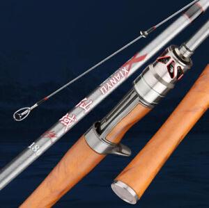 1.5m/1.68m/1.8m Carbon Fiber Fishing Rods Casting / Spinning Rod Straight Poles
