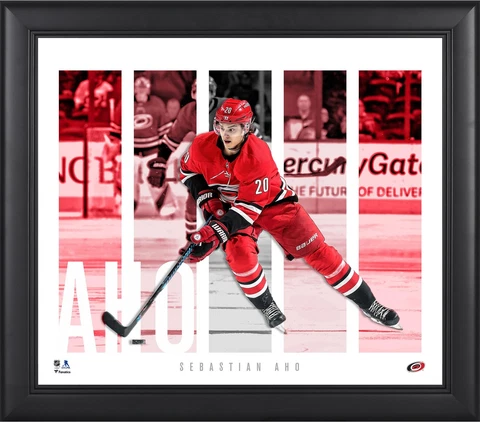 Sebastian Aho Carolina Hurricanes Framed 15x17 Player Panel Collage Cover