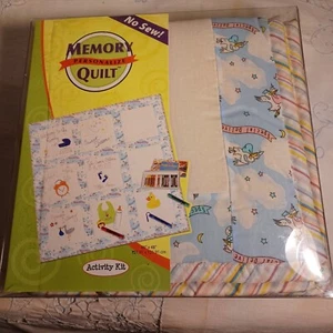 Memory Quilt Personalize Activity Kit No Sew Just Decorate 48"x48" New Old Stock - Picture 1 of 4