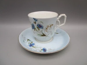 Tasse a café ancienne en porcelaine de Paris, décor œillets - Imagen 1 de 3
