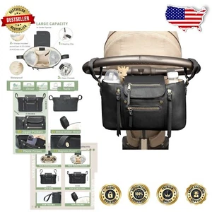 Universal Stroller Organizer Bag with Insulated Drink Holder - Easy to Clean - Picture 1 of 11