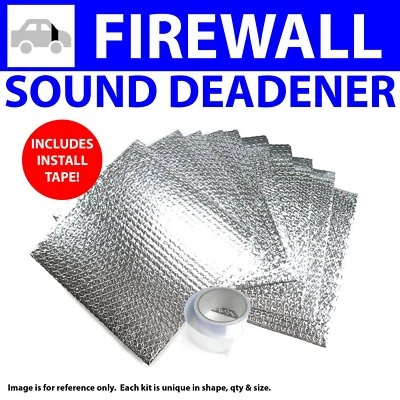 Heat & Sound Deadener Ford Fairlane 1968 - 1969 Firewall Kit + Tape 10890Cm2 - Image 1 of 4