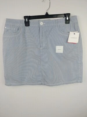 Falda Falda a Rayas Azules para Mujer Croft & Barrow Ajuste Clásico Elástico Talla 16 NWT  Foto 1 de 4