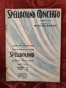 RARE Sheet Music Spellbound Concerto Miklos Rozsa Spellbound 1946 - Picture 1 of 1