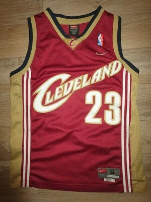 LeBron James #23 Cleveland Cavaliers NBA Finals Nike Jersey Youth SM 6-8 child - Image 1 of 2