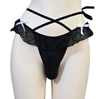 Classic Lace GString Underwear Lingerie Thongs for Men Sexy Sissy Pouch Panties