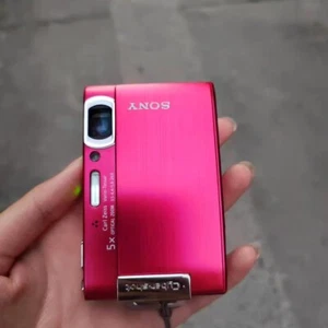 Sony Cyber-shot DSC-T200 8.1MP CCD Vintage Digital Camera - 100% Working-REd - Picture 1 of 6